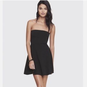 Express Strapless Mini Skater Dress